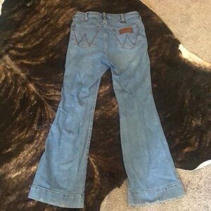 Wrangler Women’s Retro High Rise Trouser Green Jean Bailey 30X32